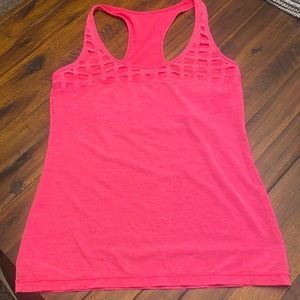 Lorna jane pink tank top size large